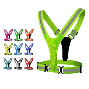 Hot Verkoop Wholesale Usb Oplaadbare Led Reflecterende Veiligheidsvest Hoge Zichtbaarheid Veiligheidsreflecterende Hardloopkleding Vest Licht - Product Image 1