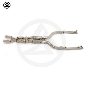 Expédition très rapide CSZ Exhaust Midpipe pour BMW E92 M3 4.0L Acier inoxydable X Pipe avec résonateurs Système d'échappement performant - Product Image 3