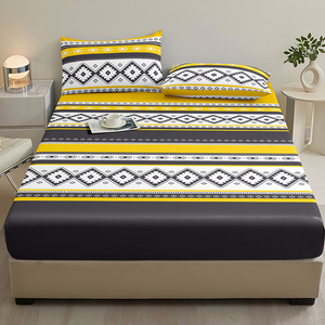 <span class=keywords><strong>Drap</strong></span> <span class=keywords><strong>Housse</strong></span> Protecteur de Matelas Microfibre Lavable Anti-Poussière Multi-Tailles pour Usage Domestique, Collection Africa - Product Image 5