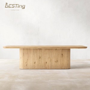 <span class=keywords><strong>Table</strong></span> à manger moderne australienne personnalisable en bois massif/marbre/micro-ciment - Product Image 1