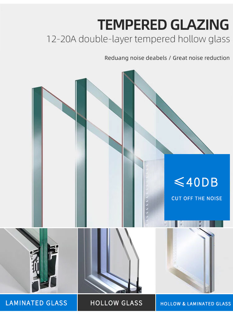 1.0mm Aluminium Casement Window Santa Carolina Thermal Break Inner Open
