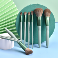 Best-seller transfrontalier : Ensemble de 9 pinceaux de maquillage sexy en fibre synthétique, forme sablier, ultra-doux, pinceaux de base de qualité supérieure