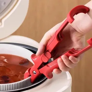 En gros 1 pièce Pince anti-brûlure en silicone pour cuisine, pour assiettes, bols, plats et casseroles, et pour la manipulation de vaisselle chaude en extérieur - Product Image 5
