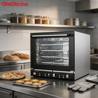 Four à convection commercial, capacité de 4 plateaux, système de circulation d'air chaud uniforme, économe en énergie, 220V/50Hz, durable pour une utilisation quotidienne