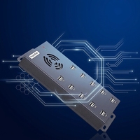 Sipolar A-400, Hub USB de 10 Puertos, Estación de Carga de 2A y 120W, Cargador Sincronizado para Teléfonos y Tabletas, para Dispositivos de Reparación en Bodega, Carga Masiva