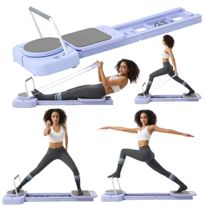 LADYGLOW Hot <strong>Sale</strong> Home <strong>Women</strong> Fitness Foldable Pilates Reformer Bed Spring Lightweight Multifunctional Pilates Reformer Equipment - Product Image 2