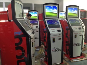 Dispensador de boletos de autoservicio Sistema de gestión de colas Parque de atracciones Pantalla táctil capacitiva interior Quiosco de pago de pie - Product Image 3