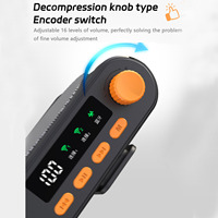 Microphone sans fil portable à clipser avec haut-parleur Bluetooth pour enseignant, salle de classe, amplificateur vocal omnidirectionnel pour guide touristique