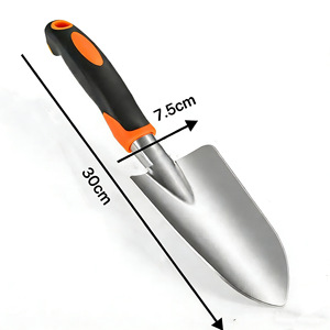 Truelle de jardinage robuste avec trou de suspension, <span class=keywords><strong>outil</strong></span> manuel <span class=keywords><strong>pour</strong></span> creuser et planter, manche en acier résistant à la rouille, outils de jardinage ergonomiques durables - Product Image 4