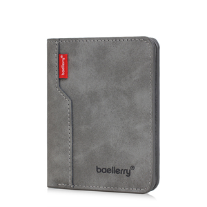 <span class=keywords><strong>Portafoglio</strong></span> in Pelle Personalizzato all'Ingrosso, Stile <span class=keywords><strong>Verticale</strong></span> Corto Ultra Sottile per Uomo, Porta Carte di Credito e Monete in PU - Product Image 1