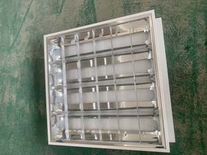 T8 Ceiling V Leaf Louver Fitting 60x60 3x18w <strong>4x18w</strong> LED Fluorescent <strong>Grille</strong> <strong>Light</strong> - Product Image 3