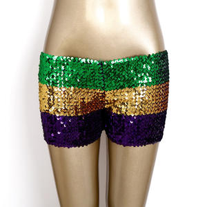 Ladies <strong>Sequin</strong> <strong>Shorts</strong> Bling Bling Costume Party for Mardi Gras Women - Product Image 2