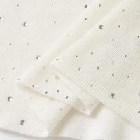 Pull en maille pour femme OEM, orné de strass éclatants, en mélange de triacétate et de cachemire, idéal comme sous-vêtement.