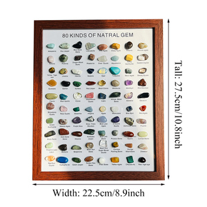 Pietra preziosa di cristallo naturale <span class=keywords><strong>Rock</strong></span> 80 tipo misto chakra caduta pietra Set Feng Shui inciso angelo modello per la decorazione della casa amore - Product Image 3