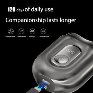 Mini Afeitadora Rotativa de Doble Cuchilla 2025, Recargable por USB, de Bolsillo, Magnética, para Viajes, Afeitadora Eléctrica para Hombre, para el Hogar - Product Image 6