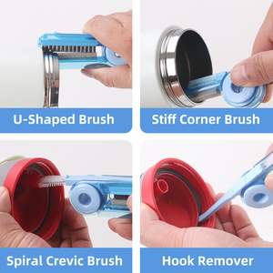 Cup Cleaner Kit for Yeti Cleaning Kit with Extra <b>Long</b> Straw Cleaner Brush 3 in 1 Bottle Gap Cleaner and <b>Long</b> <b>Handle</b> Brush - Product Image 2