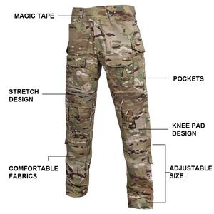 Pantalon tactique pour homme Sinairsoft de haute qualité à séchage rapide avec genouillères pour la chasse - Product Image 4