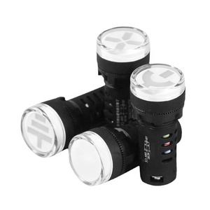 AD16-22SS màu kép dẫn chỉ số màu đỏ và màu xanh lá cây 12V 24V 220V thí điểm tín hiệu đèn với ánh sáng đôi 22mm nhựa - Product Image 1