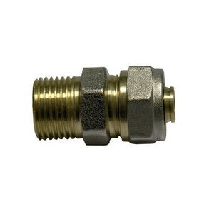 10 raccordi diritti M per tubi multistrato 1/2 X 20mm, condotti e raccordi da serrare - Product Image 1