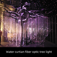 Éclairage professionnel Rideau d'eau Arbre Avatar Lumières à fibres optiques LED pour extérieur, jardin, parc
