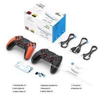 NOUVEAU X10 PRO 128 Go GAME STICK, CONSOLE DE JEU TV 4K avec manette sans fil bicolore, prend en charge plus de 30000 jeux, compatible OEM