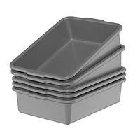 Tinas de autobús de almacenamiento grande/caja de utilidad lavabo de plástico para restaurante/bañera de lavado de platos de cocina para organización lavabo de congelador