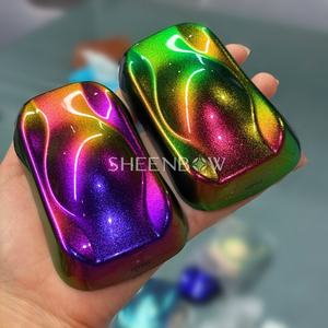 ผงสีคาเมเลี่ยนเปลี่ยนสีโครเมียมสุดมหัศจรรย์สำหรับทำสีรถยนต์ทำจากหนังและเคลือบสี - Product Image 3