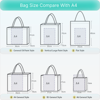 Sac fourre-tout en toile imperméable professionnel et artistique, sac d'épicerie réutilisable, qualité garantie, vente directe d'usine en lot