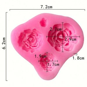 Moule à savon en silicone fait main en forme de fleur, facile à démouler, personnalisable OEM/ODM - Product Image 2