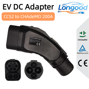 Adaptateur DC 200A LONGOOD CCS2 vers CHAdeMO 2026 pour recharge rapide CE <span class=keywords><strong>EV</strong></span>, connecteur pour véhicules électriques japonais CHAdeMO à <span class=keywords><strong>charge</strong></span> rapide EU CCS2 - Product Image 1