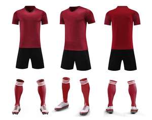 批发 100% 涤纶男女通用足球训练球衣套装 - Product Image 3