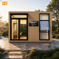 Maison conteneur modulaire personnalisée DM 20 pieds avec chambre et toilettes, préfabriquée, norme américaine, pour ADU de jardin, mini-maisons et magasin extérieur