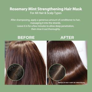 Masque Capillaire Fortifiant à la Menthe et au Romarin pour Cheveux Secs et Abîmés – Soin Revitalisant et Lissant en Profondeur - Product Image 5