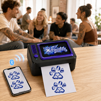 Xprinter MP03 Pembuat Stencil Tato Mini Portabel Tanpa Kabel Ringan 80mm untuk Hadiah DIY Paskah