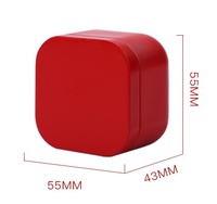 Boîte en métal carrée vide de 2 oz avec couvercle, personnalisable avec logo, pour la fabrication de bougies – Vente en gros