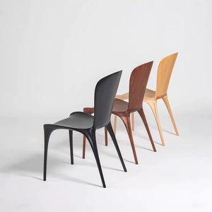 Silla de Comedor de Madera Maciza, Nogal Negro <span class=keywords><strong>Eureka</strong></span> Norteamericano, Diseño Moderno con Ensamblaje de Mortise y Tenon, Respaldo de Estilo Nórdico, Minimalista - Product Image 5