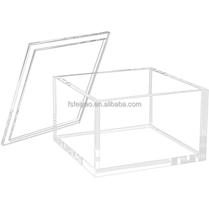 clear plastic storage box acrylic boxes with lids