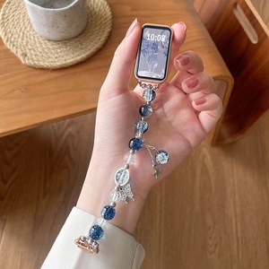 Tengyue Ladies Elegant Jewelry Cat Eye Beads Chain Correa de <span class=keywords><strong>reloj</strong></span> duradera para <span class=keywords><strong>Xiaomi</strong></span> Band 8 9 NFC - Product Image 3