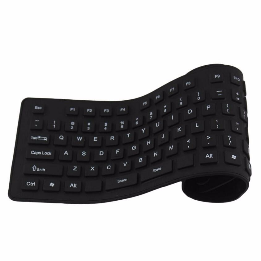 Фабричная Водонепроницаемая Проводная силиконовая резиновая промышленная клавиатура с подсветкой