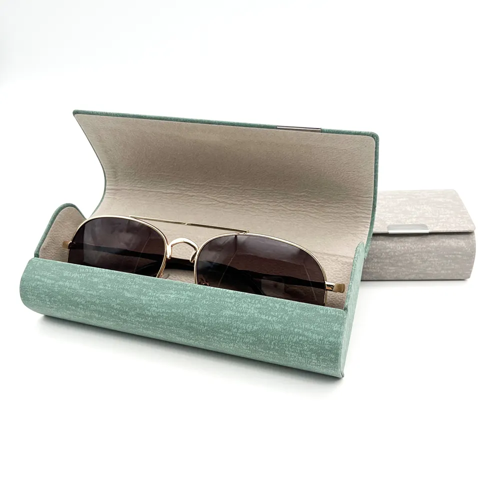 광학 선글라스 하드 블랙 안경 케이스 Pu 가죽 선글라스 상자 포장 안경 보관 케이스 맞춤 로고