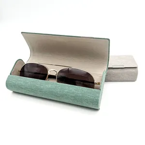 ऑप्टिकल धूप का चश्मा हार्ड काला चश्मा केस पु चमड़ा धूप का चश्मा बॉक्स पैकेजिंग चश्मा भंडारण मामलों के लिए कस्टम लोगो