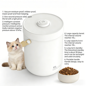 Conteneur de stockage d'aliments pour animaux de compagnie sous vide USMILEPET, batterie longue durée - Product Image 3