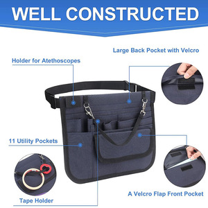 <span class=keywords><strong>Borsa</strong></span> da Cintura per <span class=keywords><strong>Infermieri</strong></span> con Design OEM, Organizzatore per Forniture Infermieristiche con Logo, Marsupio Porta Stetoscopio in Nylon Resistente - Product Image 4