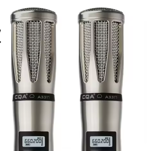 Micrófono profesional UHF inalámbrico de mano <span class=keywords><strong>CQA</strong></span>, construcción totalmente metálica, hasta 30m de rango de operación - Product Image 3