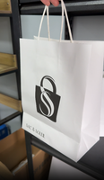 Sacs d'emballage rectangulaires de luxe en papier écologique personnalisés pour vêtements et chaussures avec logo imprimé personnalisé