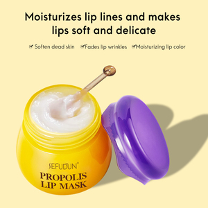 SEFUDUN, venta al por mayor, propóleo, cuidado de <span class=keywords><strong>labios</strong></span>, máscara, crema, hidratante <span class=keywords><strong>nocturna</strong></span>, máscara de <span class=keywords><strong>labios</strong></span>, contenedor, tarro de máscara de <span class=keywords><strong>labios</strong></span> <span class=keywords><strong>para</strong></span> dormir - Product Image 3