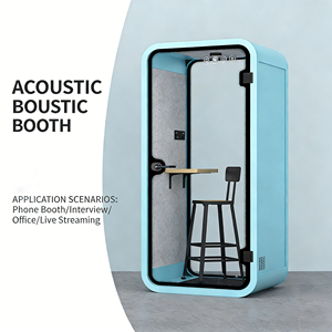 Cabine insonorisée pour <span class=keywords><strong>la</strong></span> maison, <span class=keywords><strong>la</strong></span> salle de piano, <span class=keywords><strong>la</strong></span> pratique du chant, le karaoké, <span class=keywords><strong>la</strong></span> diffusion en direct, l'enregistrement en studio, <span class=keywords><strong>la</strong></span> cabine en acier pour le bureau - Product Image 2