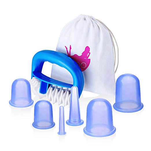 Набор из 4 силиконовых банок XYCARE для глубокого лифтинга лица и шеи