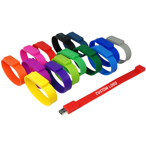 Silicone <b>USB</b> Flash <b>Drive</b> Bracelet Wristband Multi Color <b>USB</b> 2.0 Memory Stick 4GB 8GB 16GB 32GB Custom Logo Promotional Gift - Product Image 3