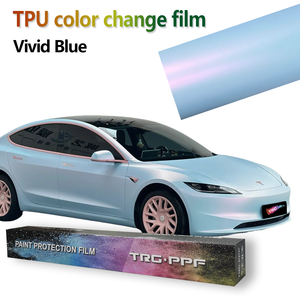 Vinilo Adhesivo para Automóviles, Color Azul, Antiarañazos y Antiamarilleo, TPU que Cambia de Color, Venta Directa de Fabricante Chino - Product Image 1